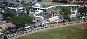 the crowd at haggin oaks driving range