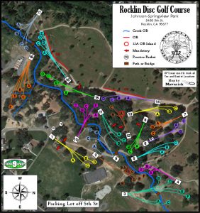 Rocklin disc golf course map