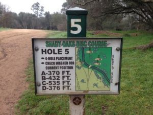shady oaks disc golf course hole 5