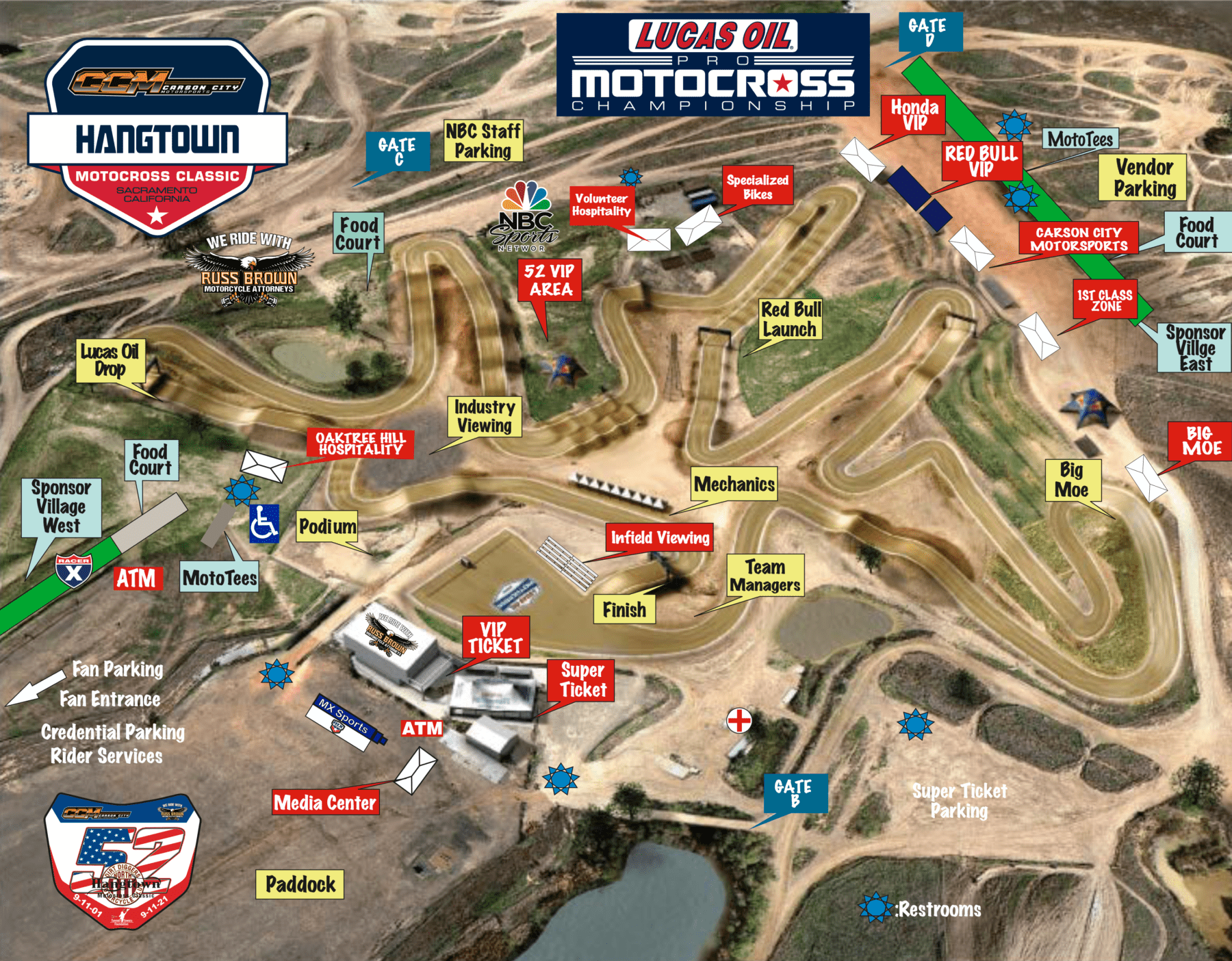 Hangtown/ Prairie city motocross track map